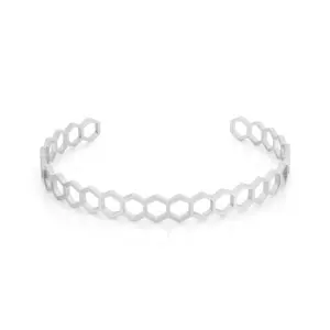 pulseira escrava para mulher prateada nina