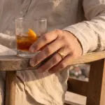 Anel para homem em aço inoxidável dourado, modelo Alpine