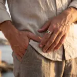 Anel Knox em aço inoxidável para homem na cor prateada