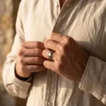 Anel Westport em aço inoxidável para homem na cor prateada