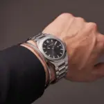 Pack relógio California e pulseira escrava fina em aço inoxidavel 316L