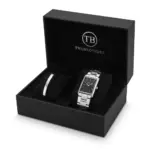 Pack relógio Vegas Link e pulseira escrava fina em aço inoxidavel 316L
