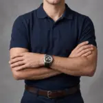 Relógio para homem em aço inoxdável, modelo Bronx Sport com bracelete em silicone preto