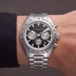Pack Relógio Exclusive Bronx Link e pulseira escrava em aço inoxidável para homem
