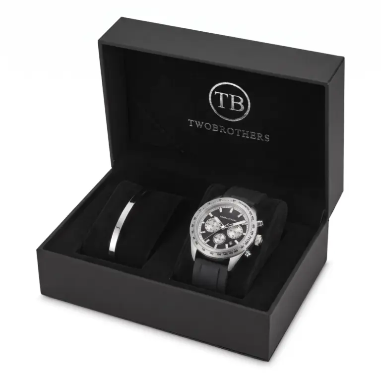 Pack Relógio Exclusive Bronx Sport e pulseira escrava em aço inoxidável para homem